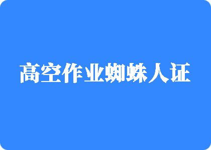 肏老阿姨高空作业蜘蛛人证